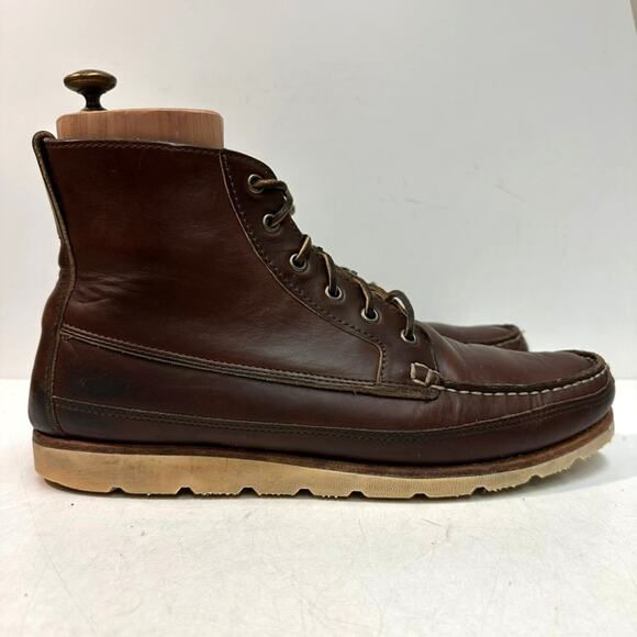 VERY GOOD Rancourt & Co. Harrison Boot Heritage Leather Brown Made in USA 12 D - Picture 2 of 11